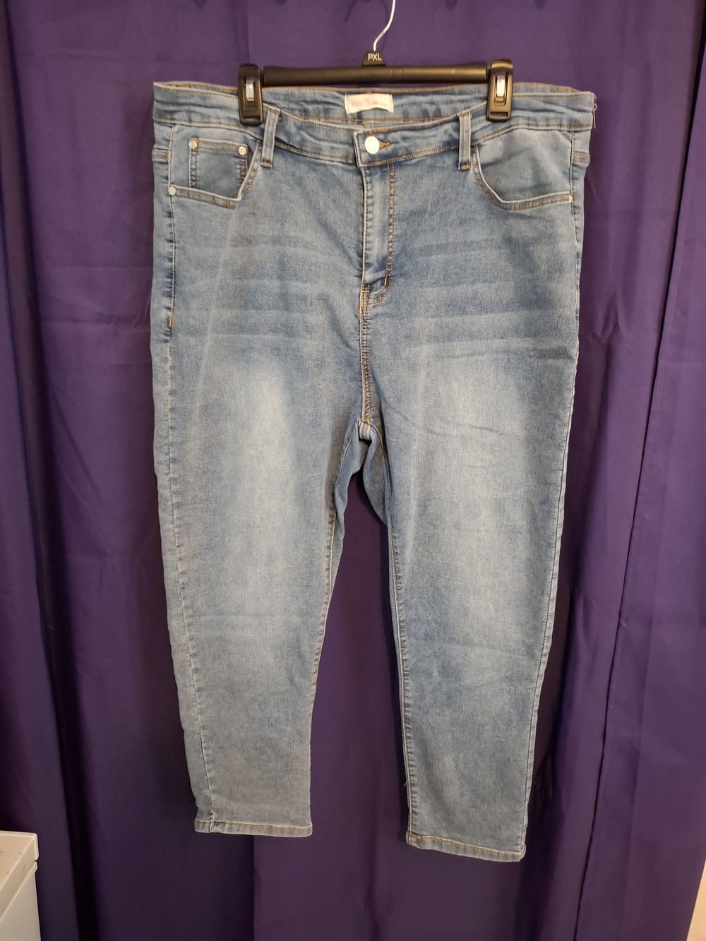 Christian Louboutin Light Blue Cropped Slim Jeans